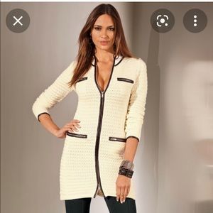 Boston Proper textured sweater coat